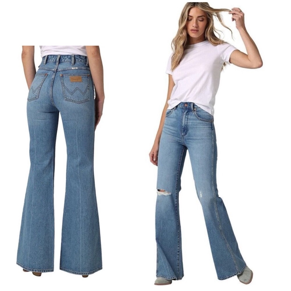 Wrangler Women's Blue Flare Jeans